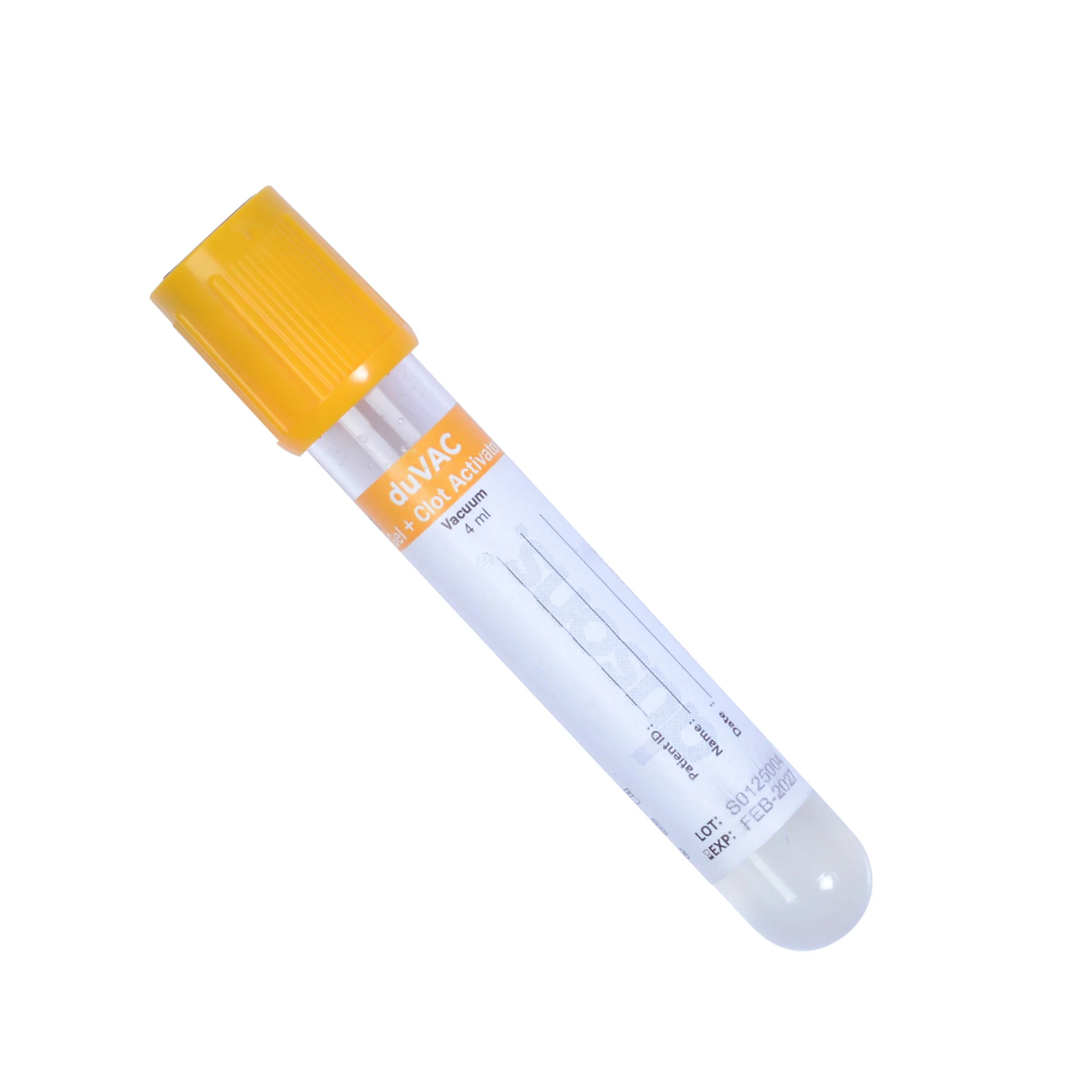 Serum Tubes With Gel Separator (Gel + Clot Activator)